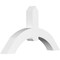 Ekena Millwork Archdale Architectural Grade PVC Gable Bracket, 36"W x 21"H x 4"D x 4"F, 14/12 Pitch GBP036X21X0404ARC00 - alternate 1